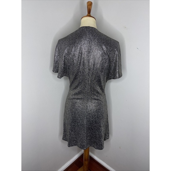 New Show Me Your Mumu Get Twisted Metallic Mini Dress in Disco Glitz Small S - Picture 4 of 11